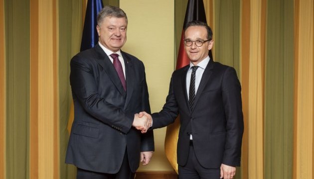 Poroshenko ha mantenido conversaciones con el titular de Exteriores alemán (Fotos)