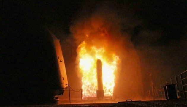 Пентагон показав запуск із американського крейсера ракети по Сирії