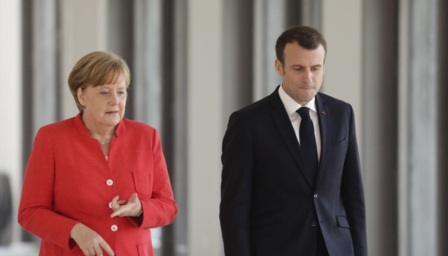 メルケル独首相とマクロン仏大統領、ＥＵ首脳会合で、「ミンスク諸合意」履行状況を報告の予定