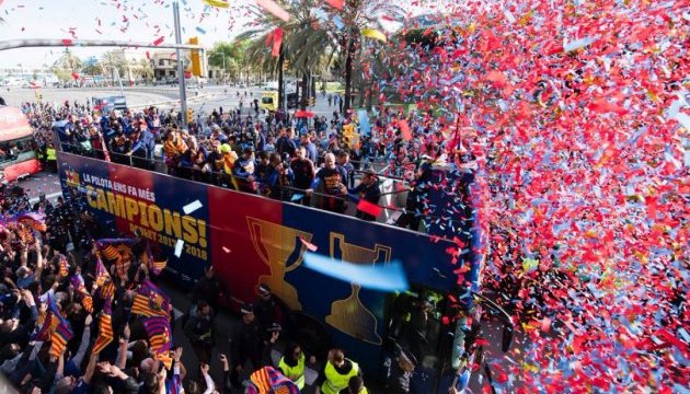 «Барселона» провела чемпіонський парад