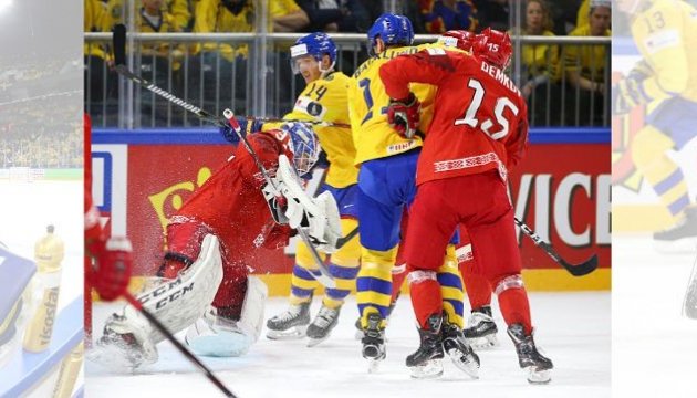 Чемпіонат світу з хокею: Швеція розпочала захист титулу перемогою над білорусами