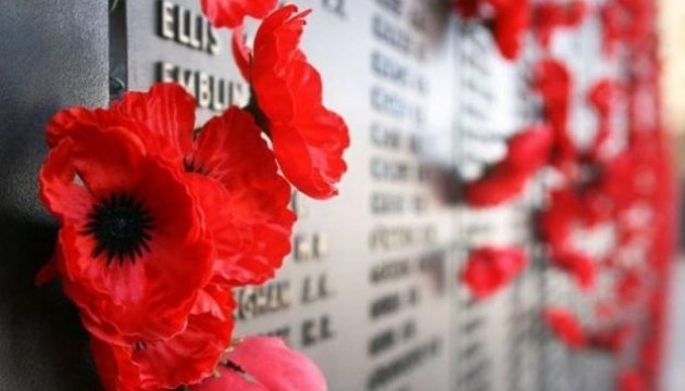 Día De La Conmemoración De La Guerra Mundial. La Amapola Roja Es