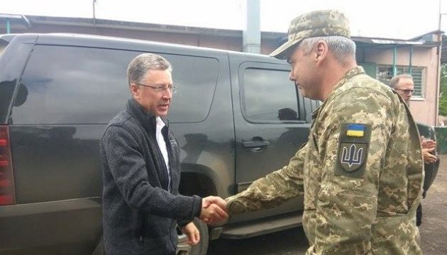 Kurt Volker trifft sich im Donbass mit Kommandeur der Vereinigten Kräfte Najew