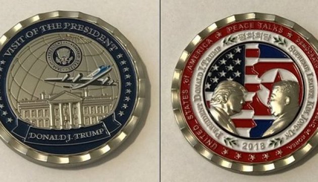 У Трампа випустили пам'ятну монету до саміту з Кім Чен Ином, який ще не відбувся