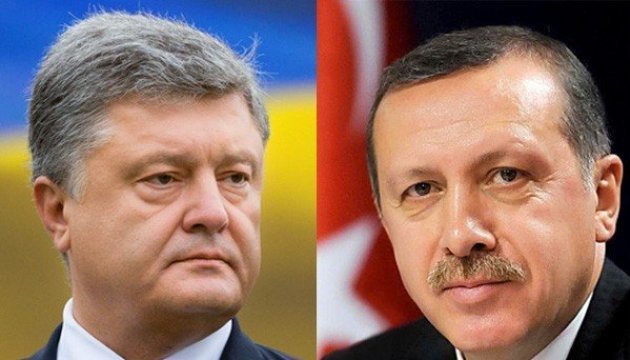 Poroshenko, Erdogan discuss topical issues of cooperation