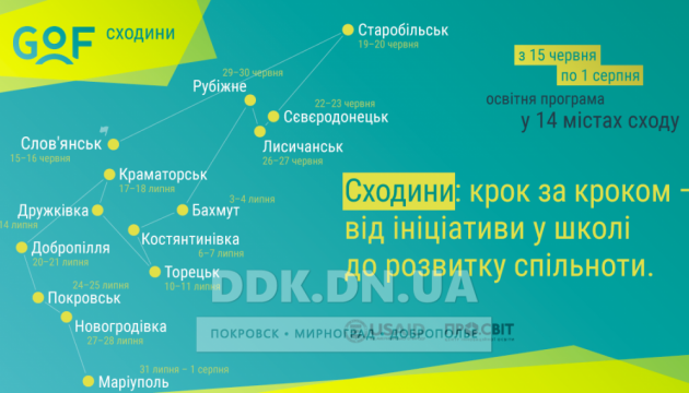 У 14 містах Донбасу за три дні стартує освітня програма 