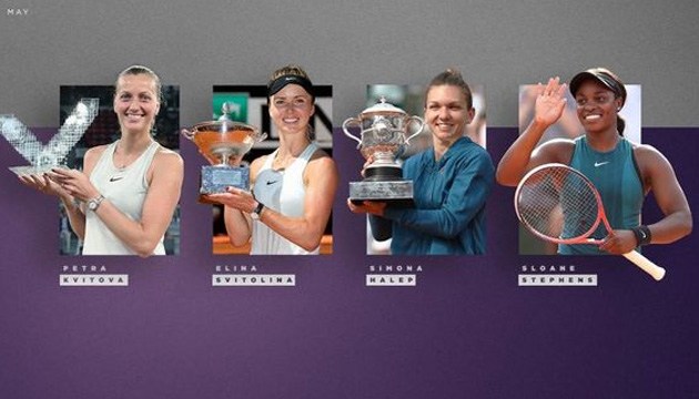 Еліна Світоліна претендує на звання кращої тенісистки травня за версією WTA