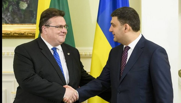 Regierungschef Hrojsman dankt Litauen für Unterstützung