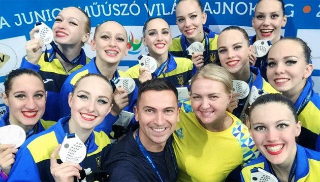 Збірна України U-18 з синхронного плавання стала другою на ЧС-2018 