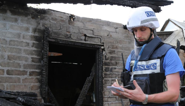 OSCE records over 40 weapons in occupied Donbas in violation of withdrawal lines