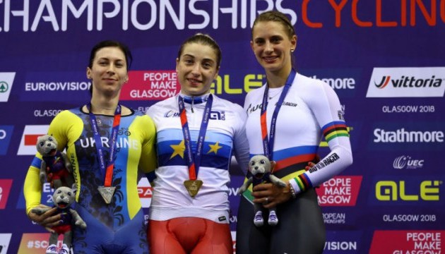 Велоспорт: українка Старикова виграла «срібло» на чемпіонаті Європи 