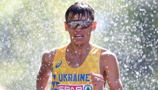 Ukrainian athlete wins gold in 50km race walk at European Athletics Championship