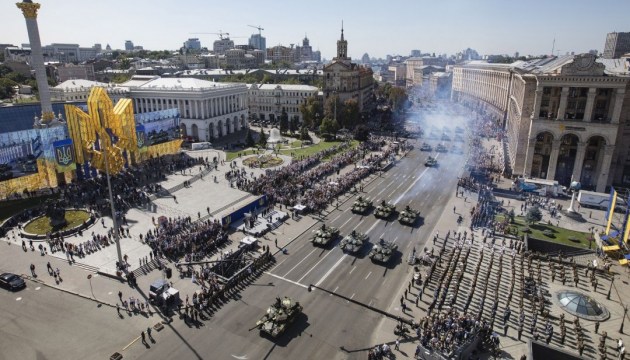 Video: Militärparade in Kiew
