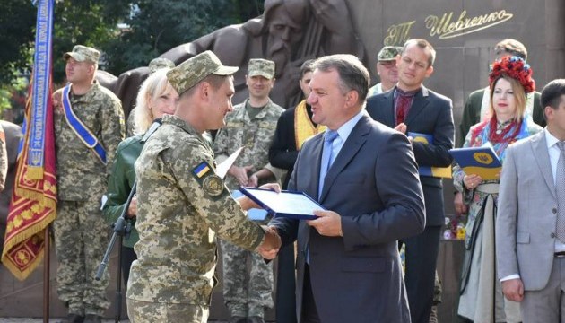 На Львівщині з ООС зустріли бригаду імені Короля Данила