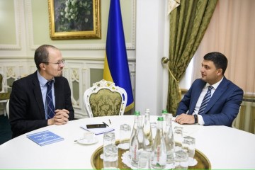 Groysman explica a Alemania lo que significaría el Nord Stream 2 para Europa