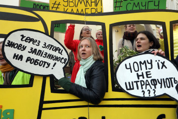 Під МВС влаштували перформанс з