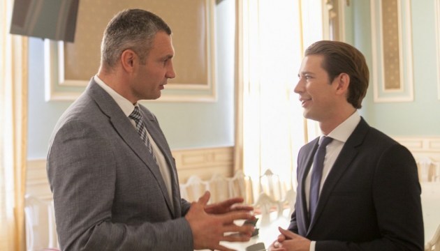 Kyiv mayor Klitschko asks Austrian chancellor Kurz to assist in releasing Kremlin’s prisoners 