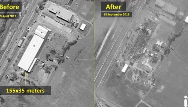 У мережі показали супутникові знімки з наслідками авіаудару Ізраїлю по арсеналу режиму Асада 
