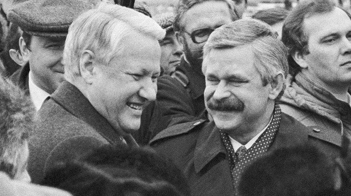 Борис Єльцин та Олександр Руцький Борис Єльцин та Олександр Руцький