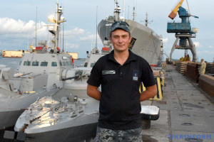 Olexander Regula, commandant de la vedette «Krementchuk»: