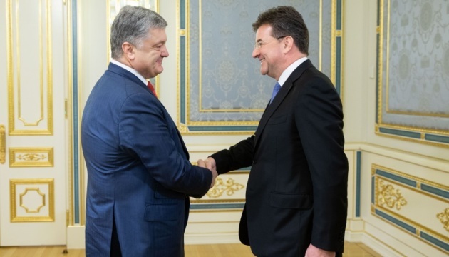 Poroshenko, Lajcak discuss release of Kremlin’s political prisoners