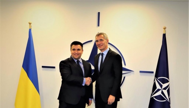 Klimkin, Stoltenberg discuss unblocking of Ukraine-NATO Commission