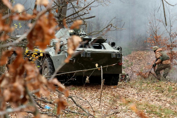 Russian-led armed formations violate ceasefire seven times in eastern Ukraine