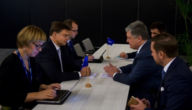 Poroshenko, European Commission Vice-President discuss macro-financial assistance programme