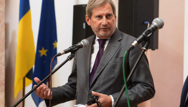 Commissioner Hahn to sign EUR 50 mln agreement on EU support for east of Ukraine