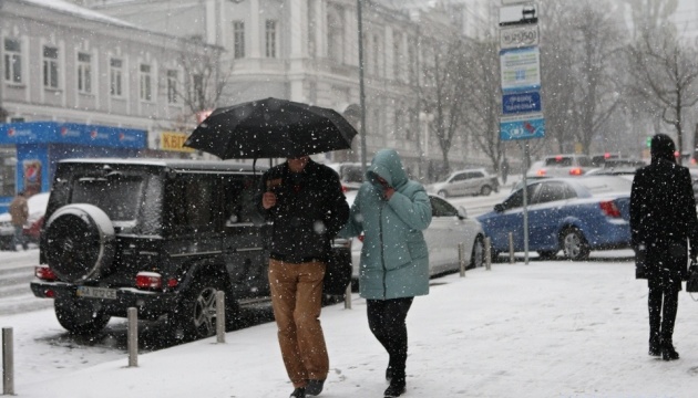 Cae la primera nieve en Kyiv (Vídeo)