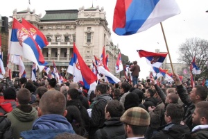 У столиці Сербії відбувся черговий антиурядовий протест - шостий з початку травня