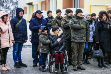 Нацгвардейцы Киевщины получили ключи от 80 новых квартир