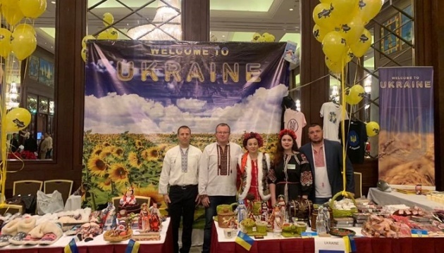 Ukrainian stand presented at Christmas Charity Bazaar in Egypt