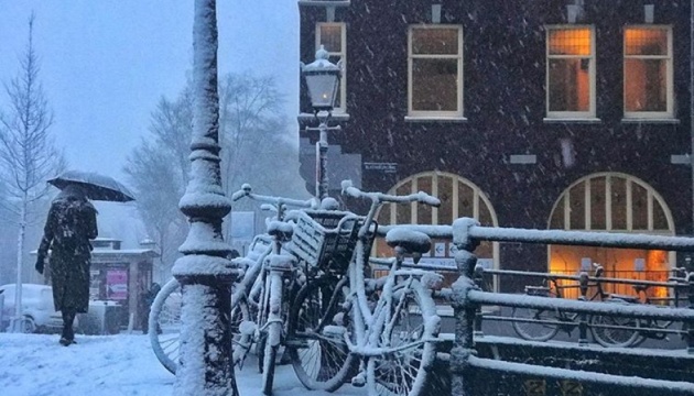 У Нідерландах випав перший сніг