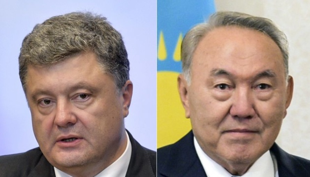 Poroshenko, Nazarbayev discuss security in occupied Crimea, Donbas