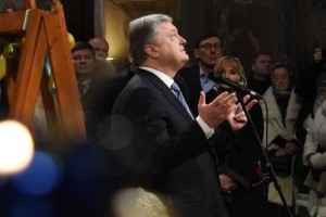 Виступ Порошенка після Різдвяної літургії в Софійському Соборі