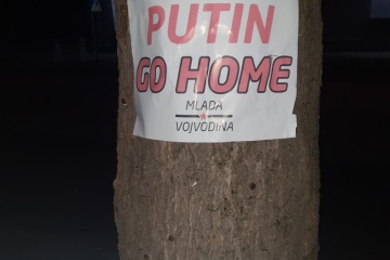 На півночі Сербії поширюють листівки проти Путіна