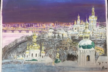 露に拘束されるウクルインフォルム記者のスシチェンコ氏、新しい絵画作品を公開