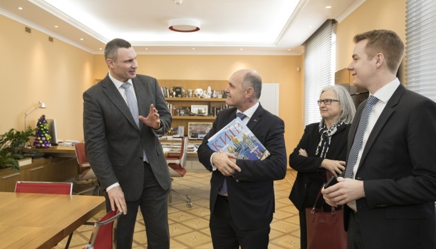 Mayor Vitali Klitschko meets with President of Austrian National Council Wolfgang Sobotka