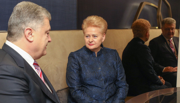 Poroshenko, Grybauskaite discuss threat of Russia's interference in elections