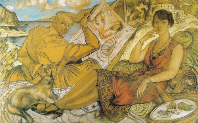 Обман жінки (Маріла Гроссманова та автопортрет), 1927 р.