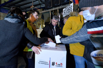 У Сербії учасникам протестів пропонували підписати петицію про перевибори