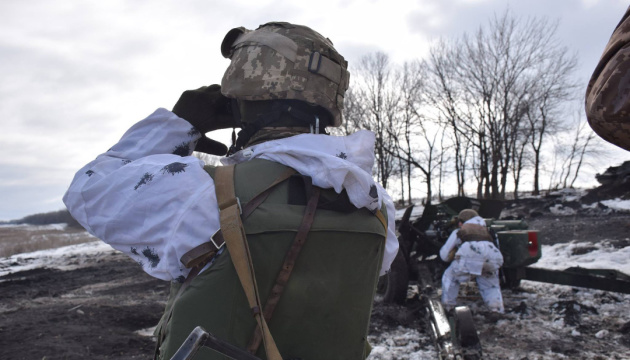 Ukrainische Stellungen unter Beschuss bei Luhansk