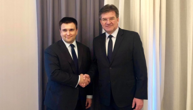 Klimkin se reúne con el presidente en ejercicio de la OSCE en Bruselas 
