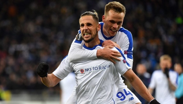 League Europa : Le Dynamo Kyiv a battu l'Olympiacos en 16es de finale (photos)