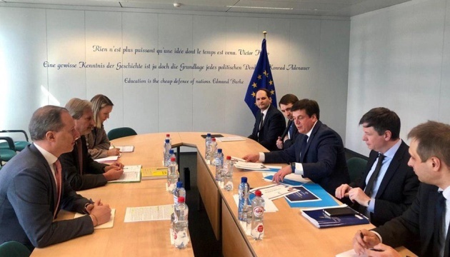Zubko in Brussels discusses sanctions against Russia, situation in Azov Sea region and reforms