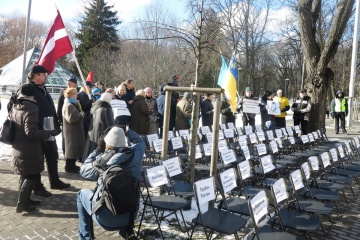 У Ризі відбулась акція на підтримку українських політв’язнів