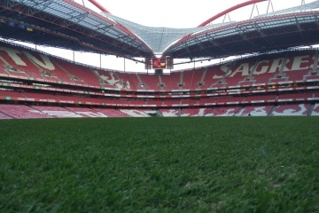 La selección de Ucrania prueba el césped del estadio en Lisboa (Vídeo)