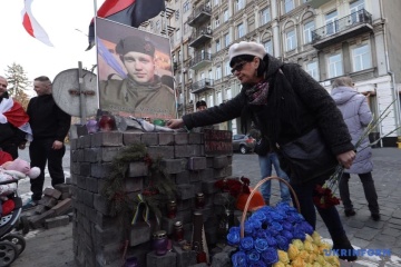 “День воли Беларуси”: в центре Киева почтили память Жизневского