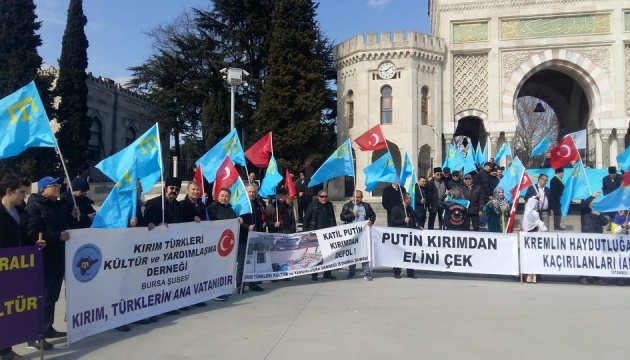 У центрі Стамбула пройшов мітинг за деокупацію Криму